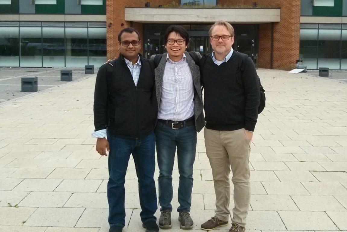 Sriraam Natarajan with Novi Quadrianto and Kristian Kersting at Sussex